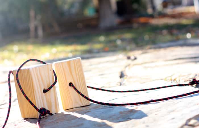 Manualidades con madera zancos Manualidades con madera zancos