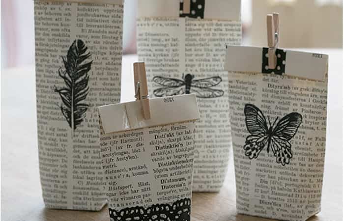 Manualidades con papel de periódico bonitas Manualidades con papel de periódico bonitas