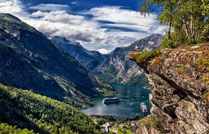 Fiordo de Geiranger, Noruega Fiordo de Geiranger, Noruega