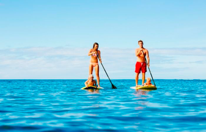 Paddle surf en familia
