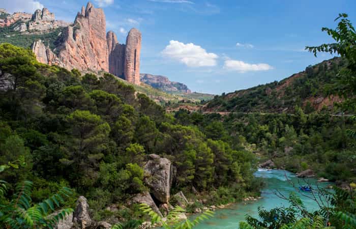 Rio Gallego, en Huesca hacer kayak en el interior de España: Río Gállego, Huesca