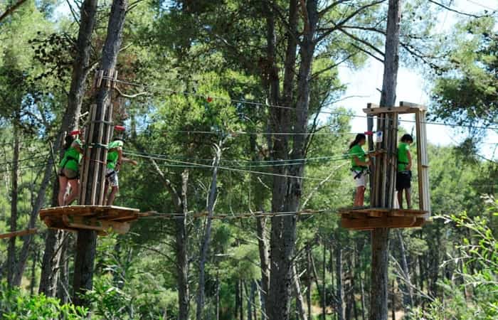 en los árboles, Adventure Park, Oeiras (Lisboa) Adventure Park, Oeiras, en Lisboa