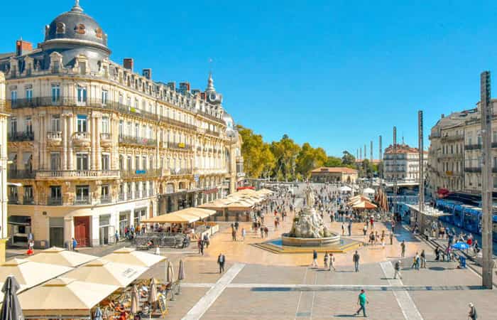 Place de la comedie Place de la Comédie, Montpellier, Francia