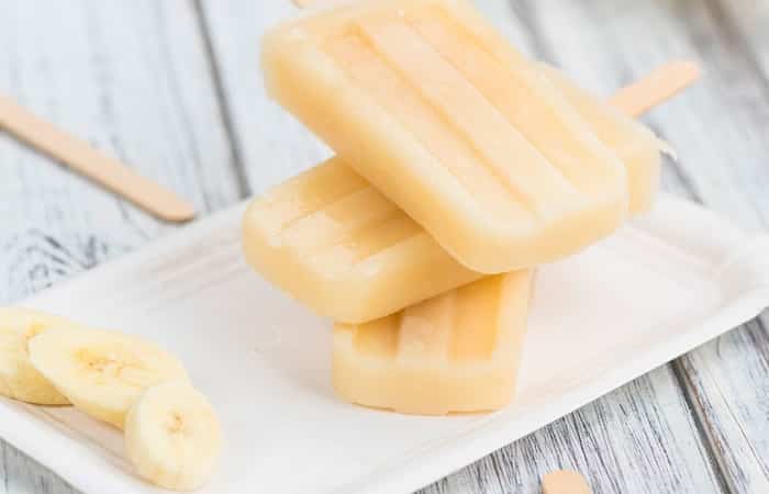 helado platano El helado de plátano es una buena forma de comer fruta