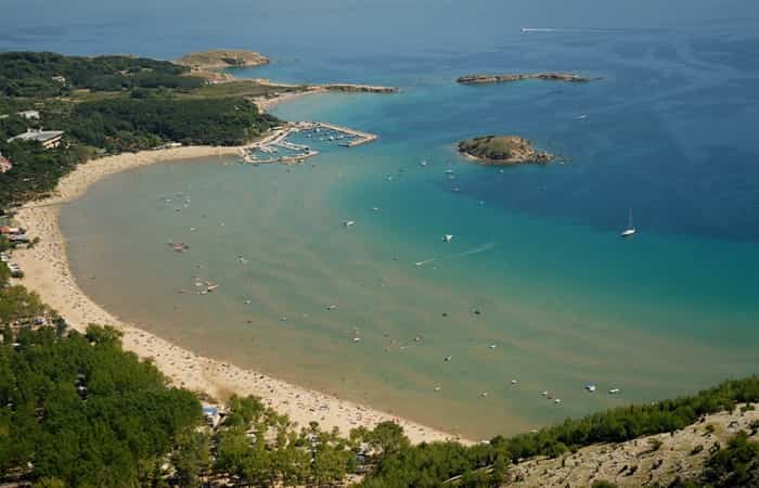 Playa de Rajska, Croacia playas de croacia