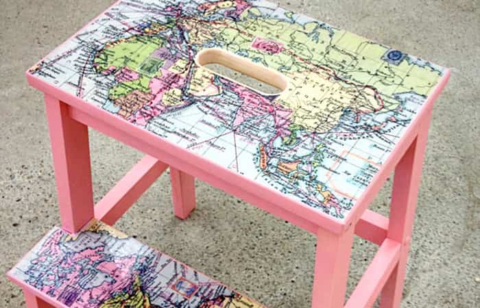 taburete con decopatch taburete con decopatch