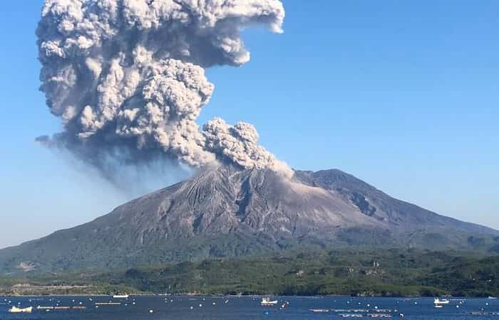 Volcán Sakurajima, Japón volcanes