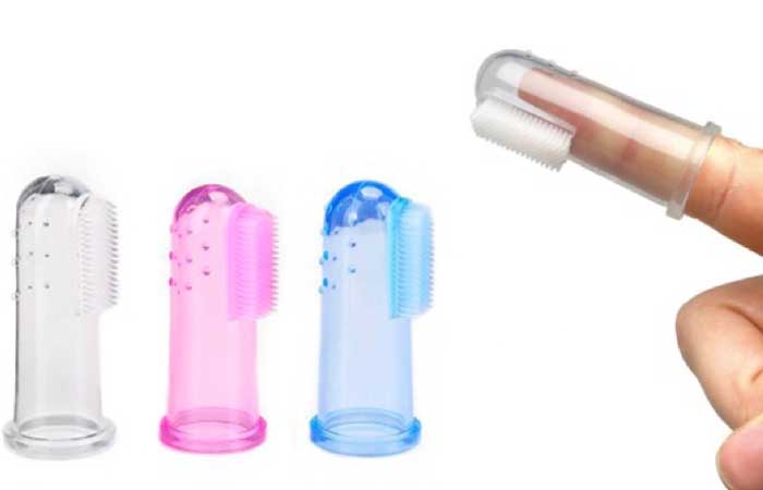 Cepillos de silicona Enseñar a los niños a cepillarse los dientes