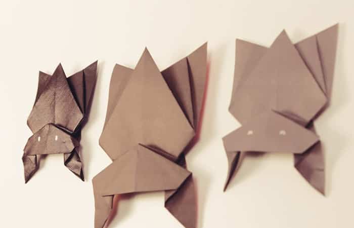 Murciélago de origami Murciélago de origami