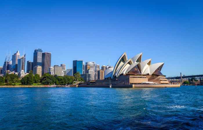 la ópera de Sídney Opera House Sídney , Australia con niños