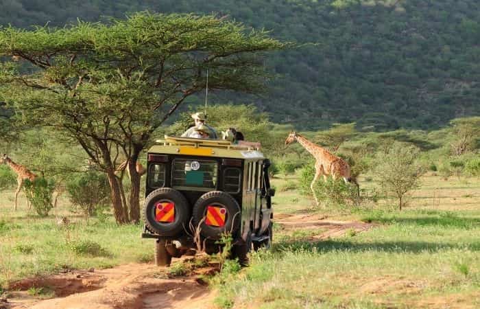 En 4x4 por Kenia Safari en Kenia