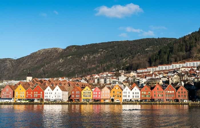 Bergen, Noruega muelles más bonitos