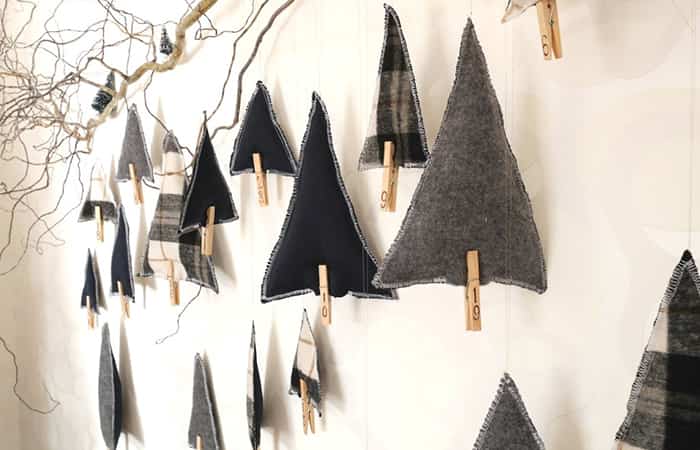 árbol de navidad con tela árbol de navidad con tela