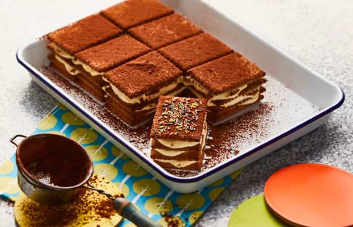 Tarta de galletas con vainilla Tarta de galletas con vainilla