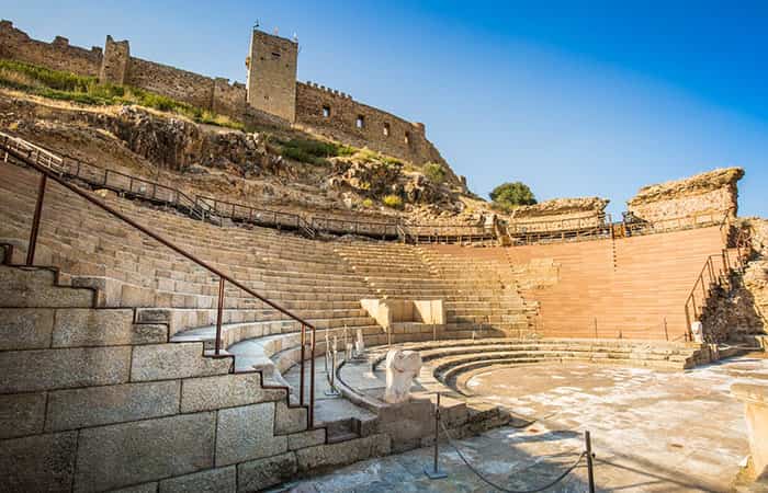 El Teatro romano es uno de los vestigios más importantes de la ciudad Teatro romano de Medellín, en Badajoz
