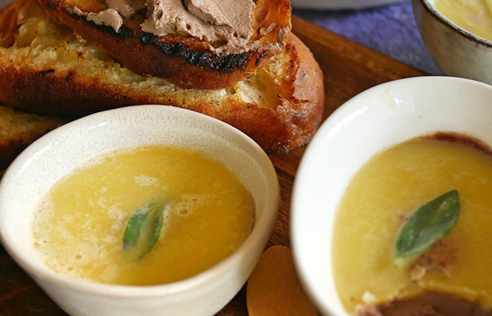 Paté de pollo en moldes individuales Mousse de pollo