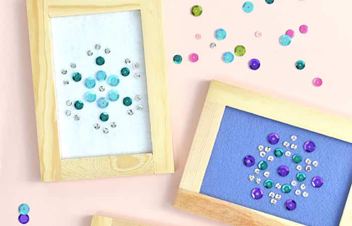 cuadros de manualidades con lentejuelas cuadros de manualidades con lentejuelas