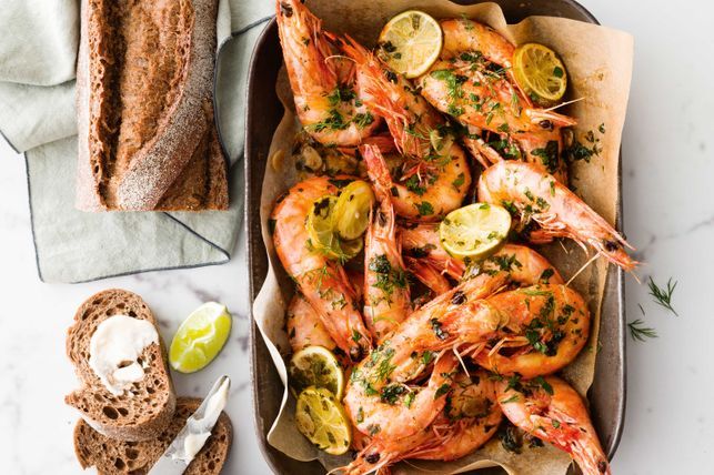 gambones al horno
