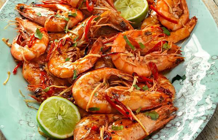 gambones al horno con limón gambones al horno con limón