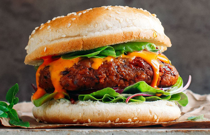 soja texturizada en hamburguesa soja texturizada en hamburguesa