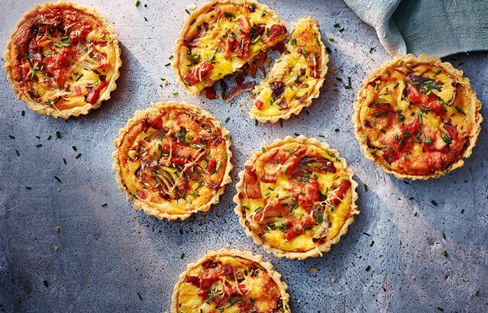tartaletas saladas con bacón tartaletas saladas con bacón