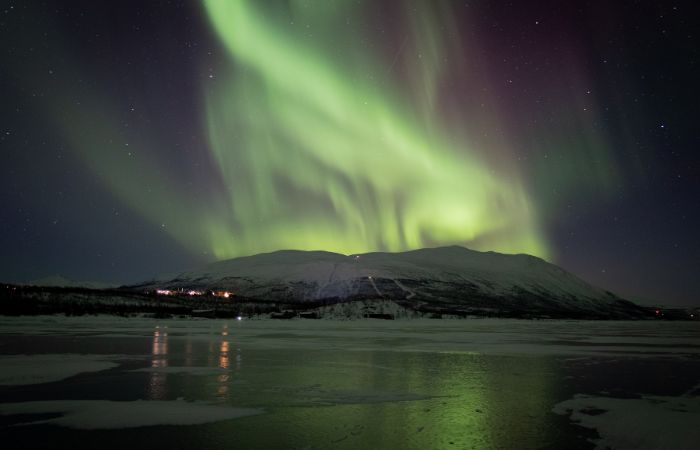 aurora boreal en Abisko, Suecia Vacaciones en invierno: Abisko, Suecia