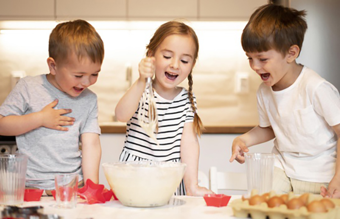 juegos para involucrar a los niños en la cocina: palabras encadenadas juegos para involucrar a los niños en la cocina