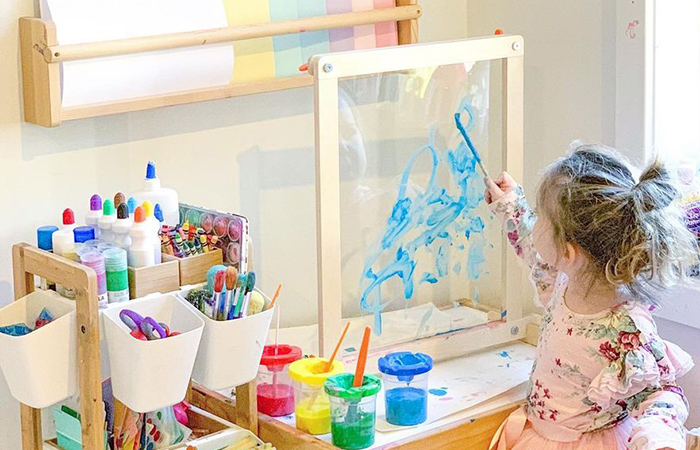 zona de arte en ambiente de aprendizaje Montessori zona de arte en ambiente de aprendizaje Montessori