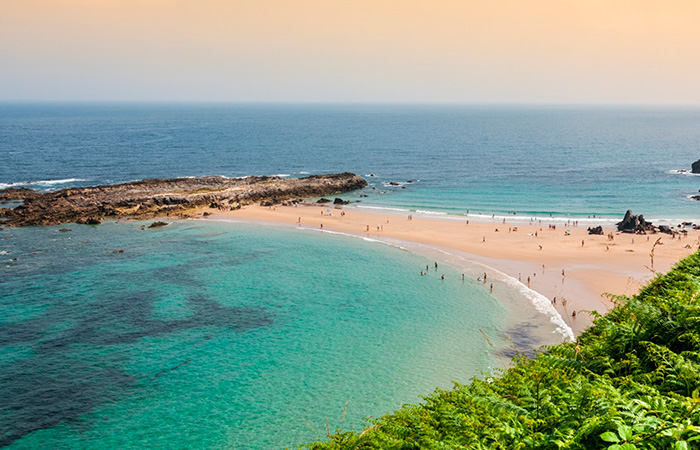 Playa de Pechón en Cantabria