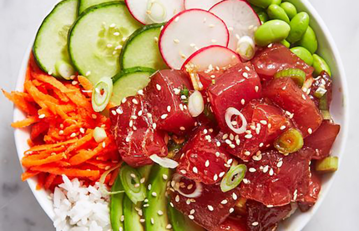 tipos de ensalada, Poke bowl tipos de ensalada, Poke bowl