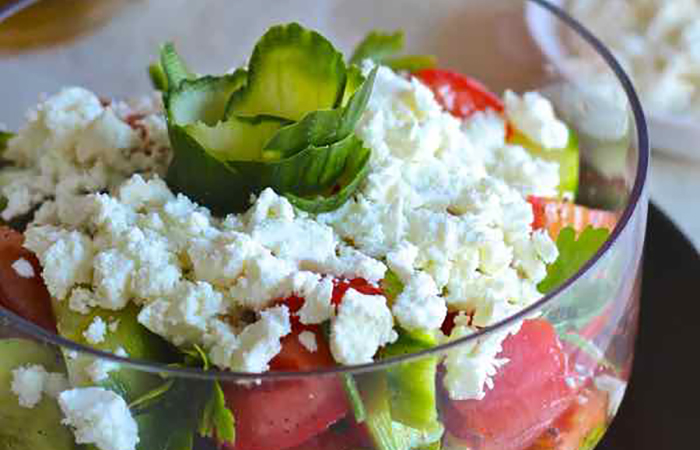 Tipos de ensaladas, shopska Tipos de ensaladas, shopska