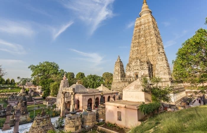 Templo budista en Bodh Gaya El budismo, una de las religiones de la India
