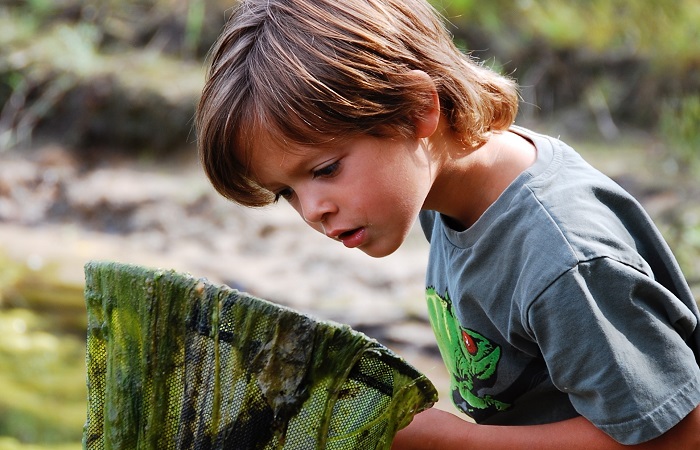 Pescar con red, entre las 12 cosas que debéis hacer con vuestros hijos antes de los 12 años Pescar con red, una experiencia divertida para los niños