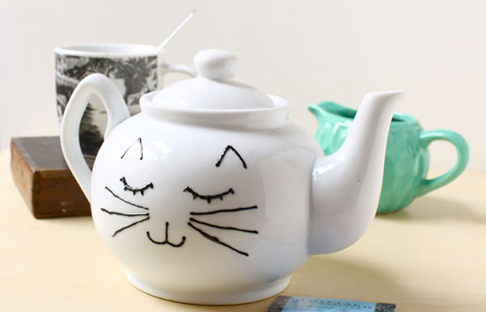 Tetera con forma de gato Tetera con forma de gato