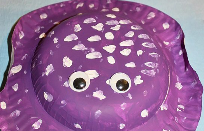 animales marinos con platos de cartón animales marinos con platos de cartón