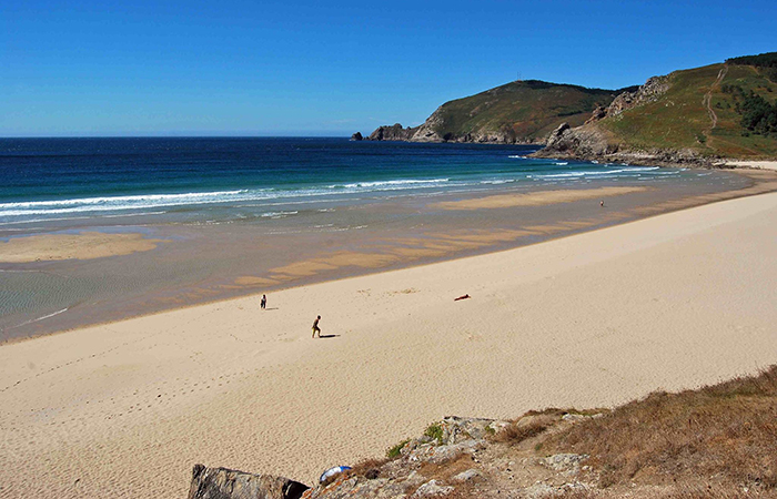 Playa Mar de Fora en Finisterre, A Coruña