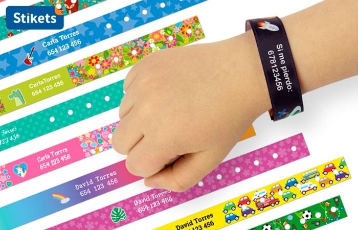 Pulseras Stikets Pulseras identificativas Stikets
