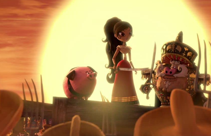 fotograma de la película El libro de la vida el libro de la vida, película de animación