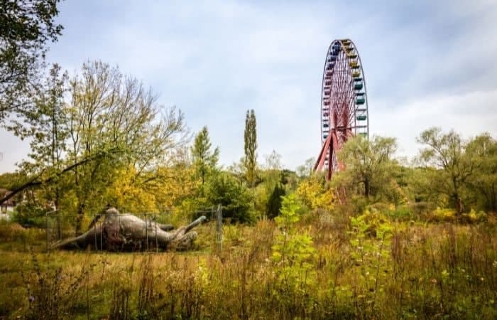 La noria abandonada de Spreepark, Berlín (Alemania) parques de atracciones abandonados: Spreepark, Berlín