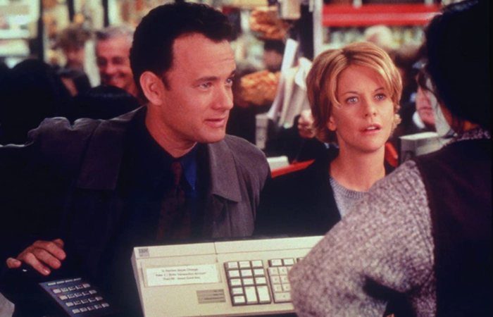 fotograma película Tienes un email, con Tom Hanks y Meg Ryan Tienes un email