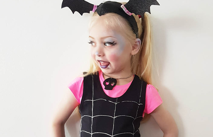 disfraz fácil de Vampirina disfraz de Vampirina