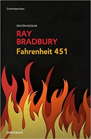 portada de fahrenheit 451, literatura clásica para adolescentes