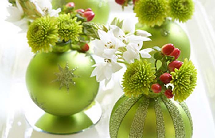 Reciclar bolas para mesa de Navidad sostenible Reciclar bolas del árbol para mesa de Navidad