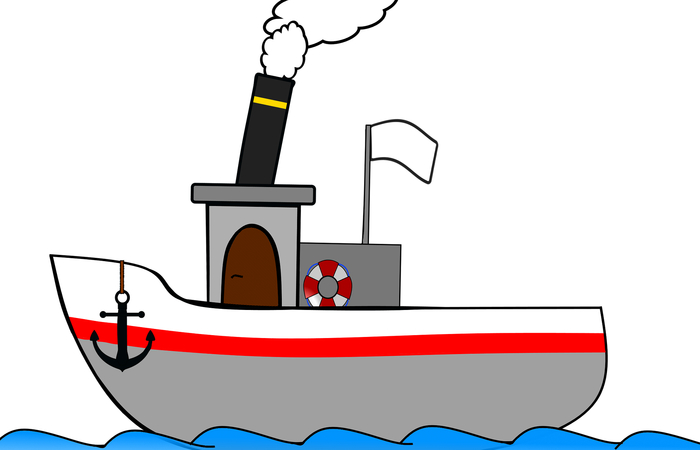 imagen barco de vapor barco de vapor: resolver el acertijo de la bandera