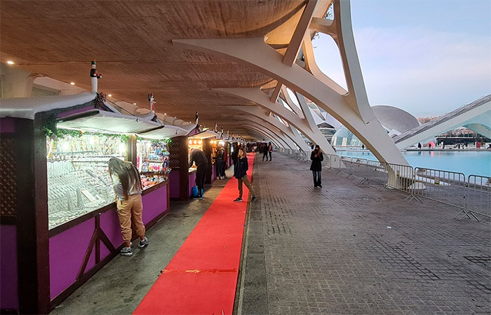 puestos de de la Ciudad de las Artes y las Ciencias Mercadillo de Navidad de la Ciudad de las Artes y las Ciencias