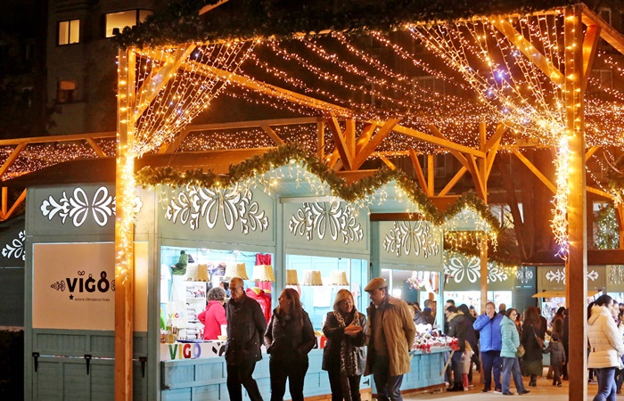 La Navidad en Vigo se ha convertido en un reclamo turístico mercadillo navideño de Vigo