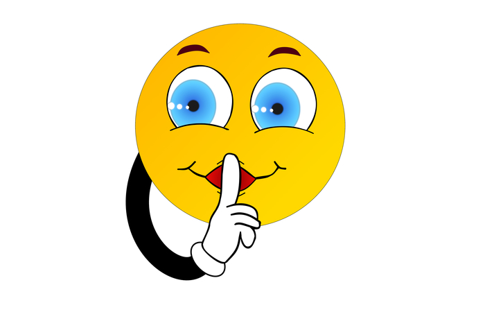 ilustración de smiley secreto secreto