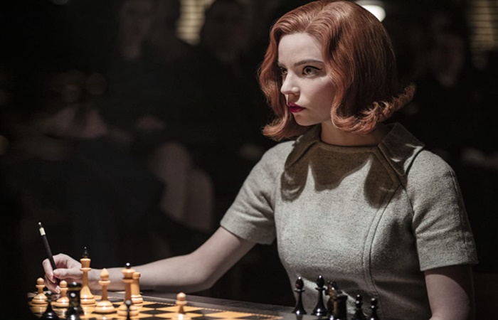 Anya Taylor Joy en el papel de Beth, personaje que le valió un Golden Globe Series premiadas en 2021: Gambito de Dama