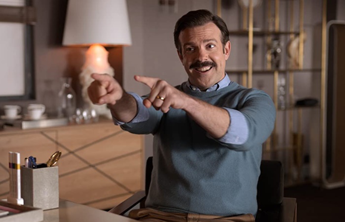 Jason Sudeikis en el papel de Ted Lasso Ted Lasso, serie cómica premiada en los Emmys 2021