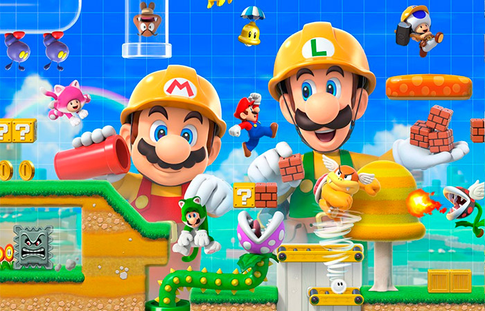 Super Mario Maker 2 El juego de la serpiente y otros cásicos como Super Mario Bros